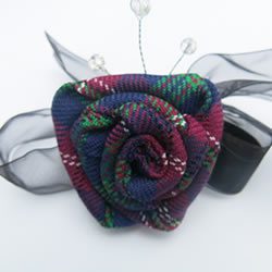 Tartan for pinning ceremony