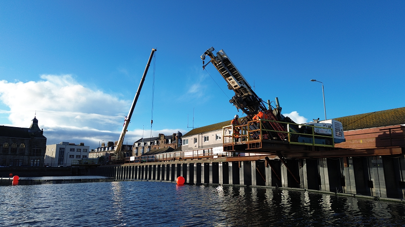 work going on at Campbeltown Old Quay