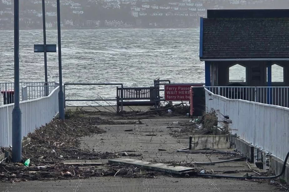 Kilcreggan pier damage