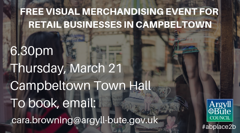 Free visual merchandising event for retail businesses