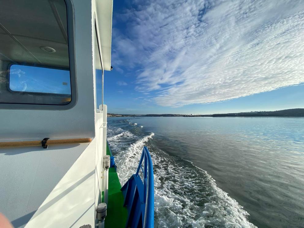 New Lismore ferry on sea trials