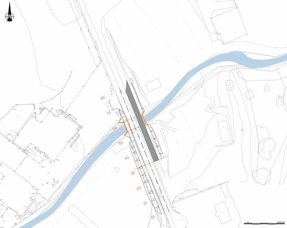 Glenegedale Bridge preferred option outline plan