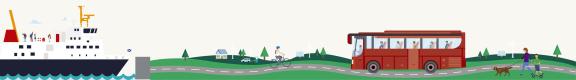 Better journeys banner - walking, cycling, wheeling and public transport