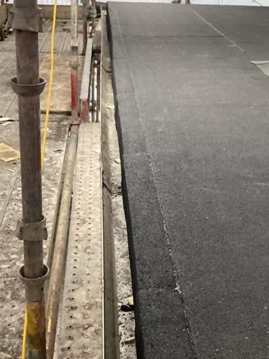 Perimeter gutter installed.