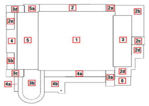 Roof plan of Rothesay Pavilion