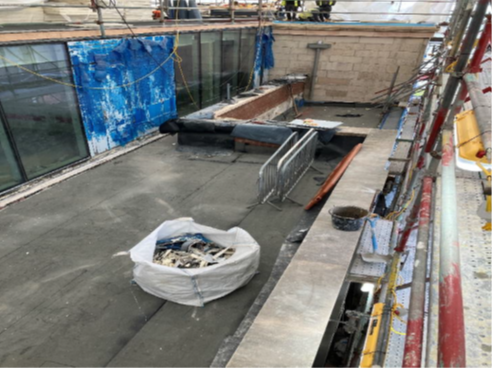 View off offices looking east