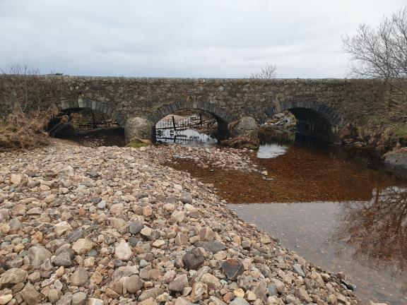 View of side of bridge