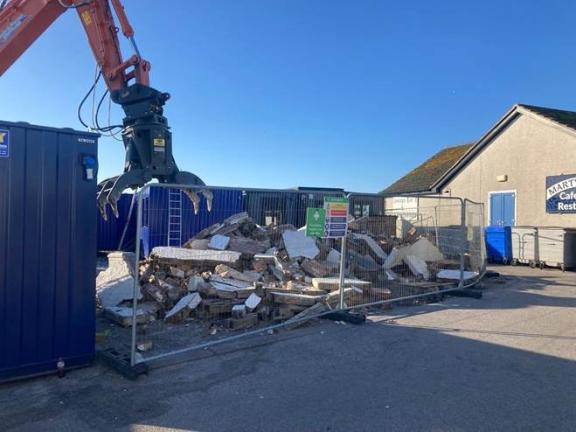 Old toilet block demolition