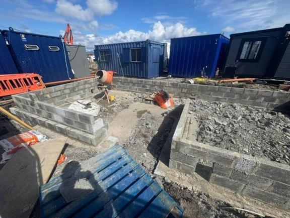 Toilet block sub walls