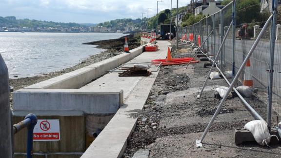 Ardbeg - concrete cope, slab and edge beam construction
