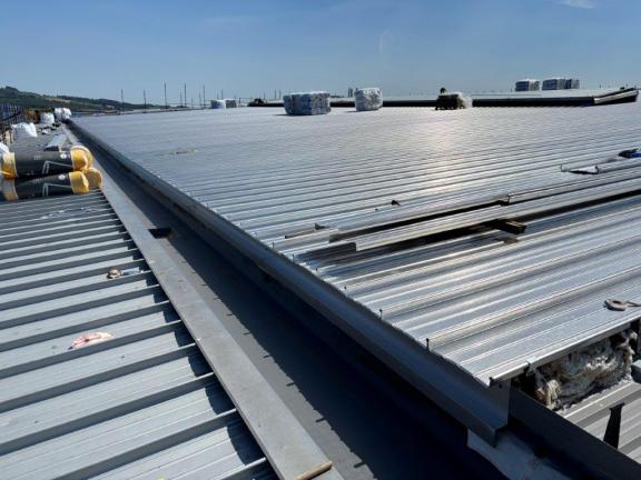 Image shows works to the roof are ongoing 