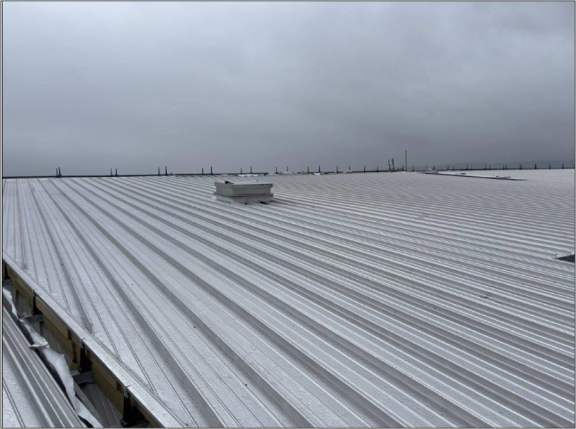 Image shows completed roof works 