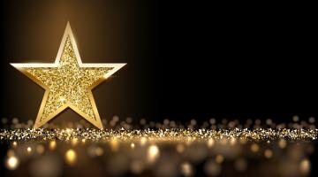 Gold Glitter Star Image