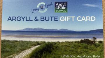 Photo of gift card with image of Ostel bay
