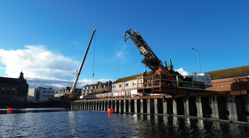 work going on at Campbeltown Old Quay