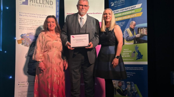 William McCrae, Asset Management Team Leader, receives the APSE Bronze Award