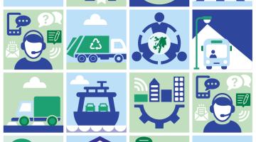 Graphic shows the range of services the council delivers 