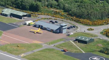 Aerial view of Oban Airport 
