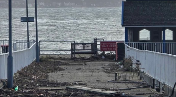 Kilcreggan pier damage