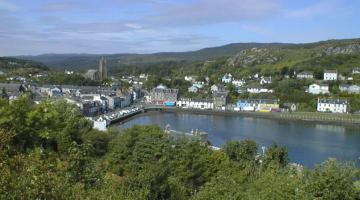A view of the village of Tarbert