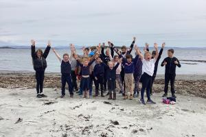 Pupils from Small Isles Primary.