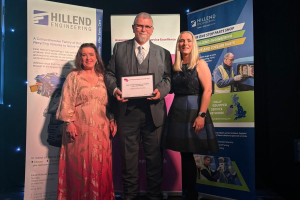 William McCrae, Asset Management Team Leader, receives the APSE Bronze Award