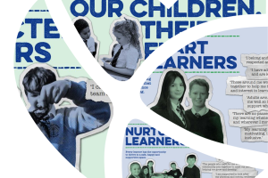 Image shows a heart shaped graphic with Argyll and Bute pupils