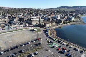 An aerial view of the Helensburgh Waterfront