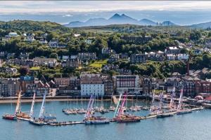 Clipper race boats in Oban