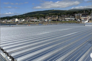 Image shows roof works completed 