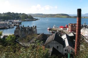 A view looking over the town to Oban Bay