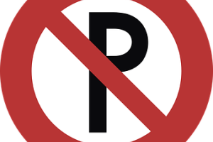 No parking sign