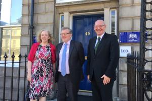 Councillor Aileen Morton, David Mundell and Cleland Sneddon