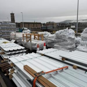 Image shows roofing sheets 