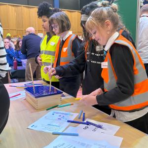 Primary School pupils found out about different STEM skill careers on the day