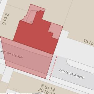 Image shows map of road closure in Helensburgh 