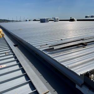 Image shows works to the roof are ongoing 